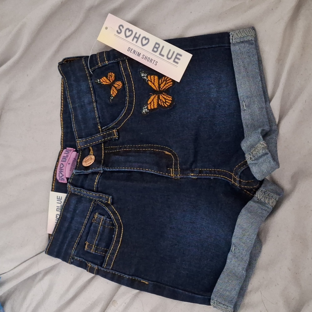👧 Lil Girls Shorts, Soho Blue, Denim Blue